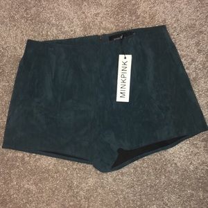 Mink pink shorts teal